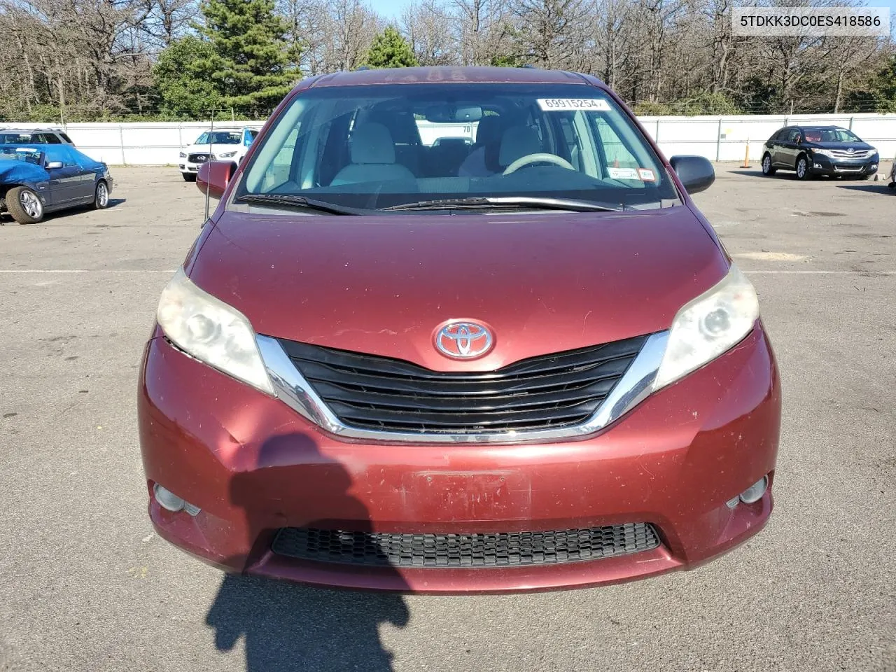 5TDKK3DC0ES418586 2014 Toyota Sienna Le