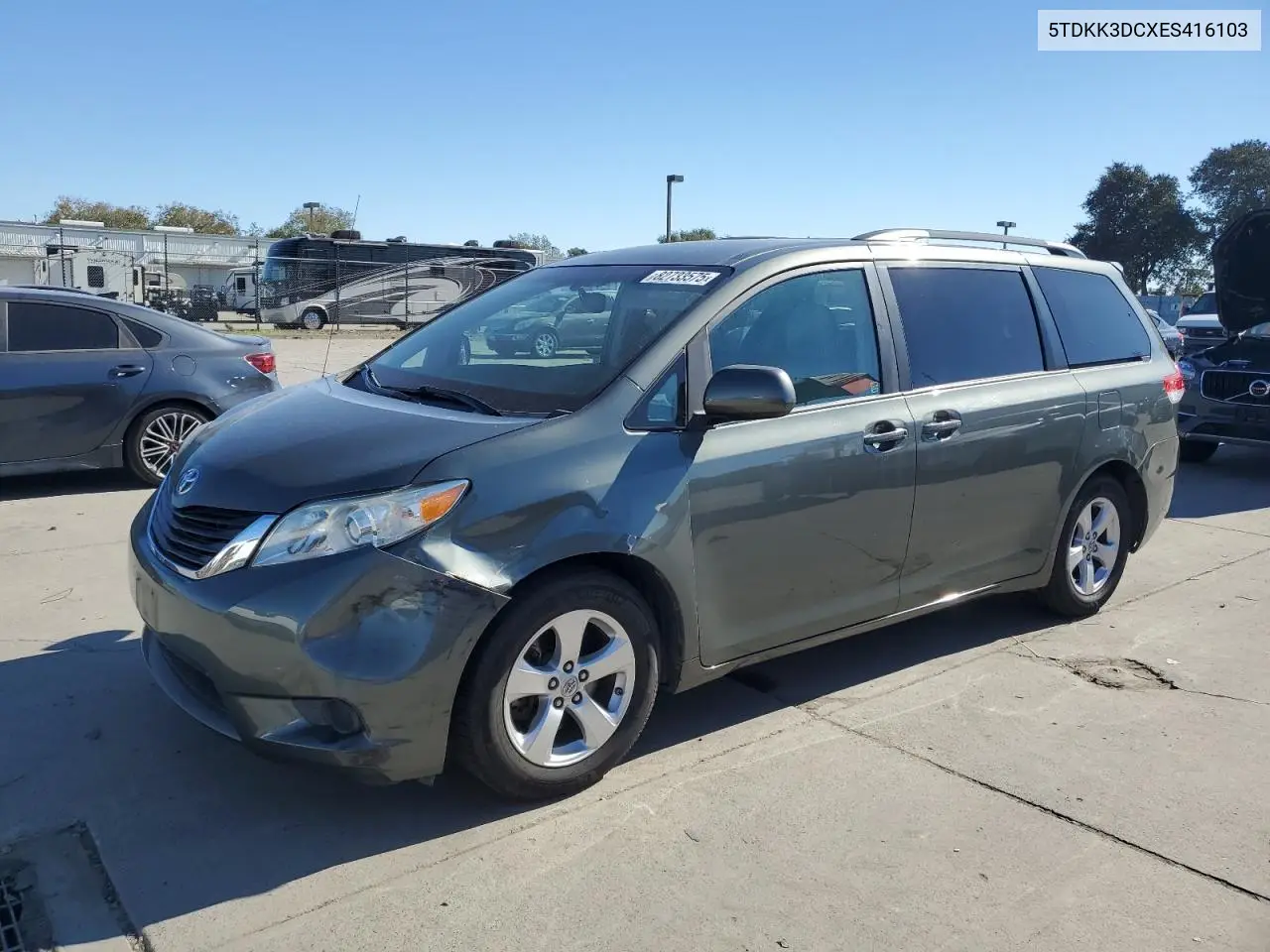 5TDKK3DCXES416103 2014 Toyota Sienna Le