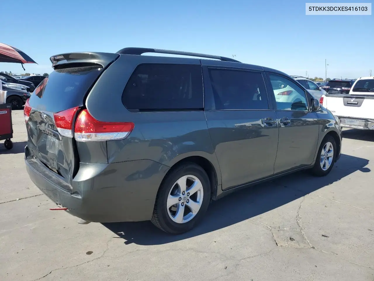 5TDKK3DCXES416103 2014 Toyota Sienna Le