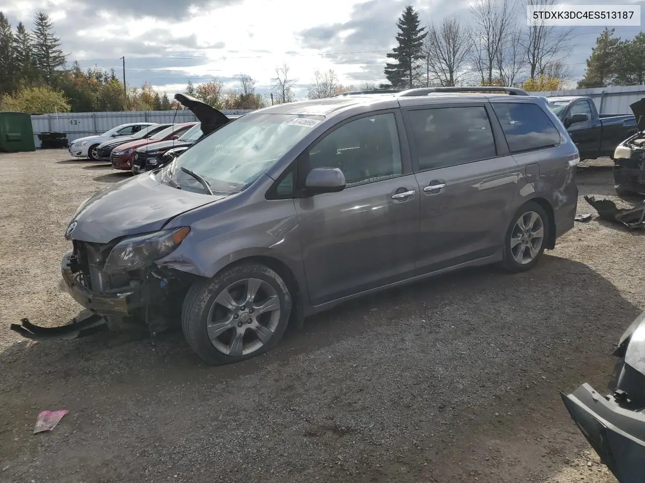 5TDXK3DC4ES513187 2014 Toyota Sienna Sport