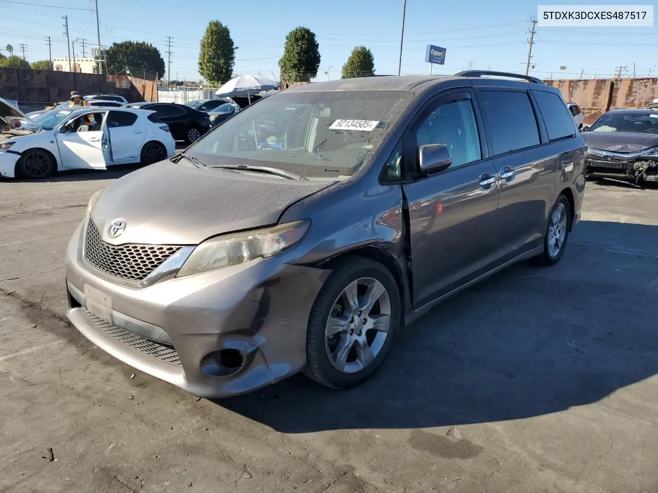 5TDXK3DCXES487517 2014 Toyota Sienna Sport