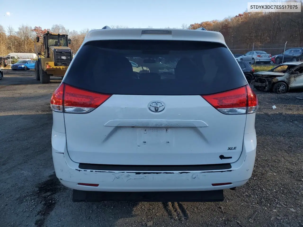 5TDYK3DC7ES517075 2014 Toyota Sienna Xle
