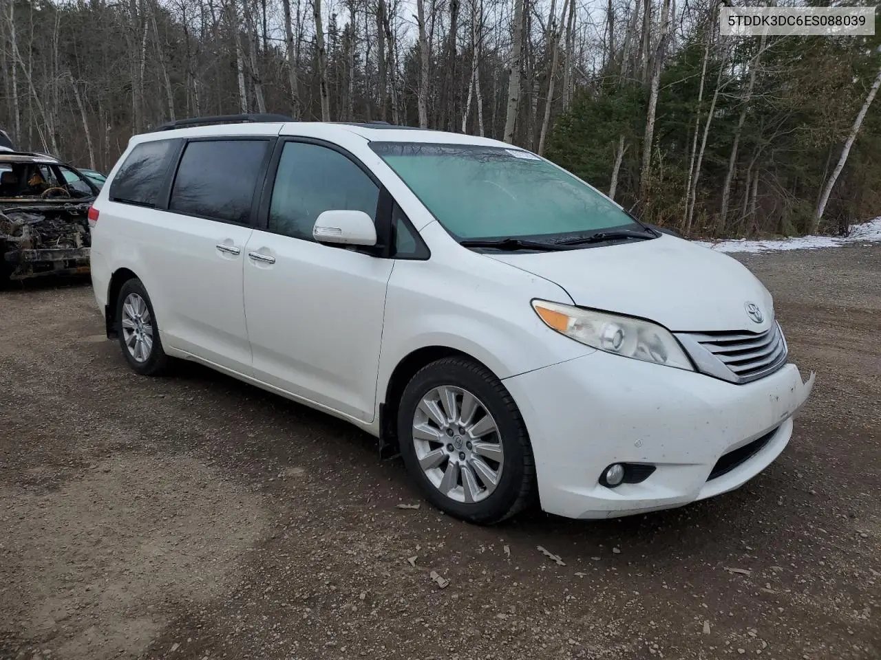 5TDDK3DC6ES088039 2014 Toyota Sienna Xle