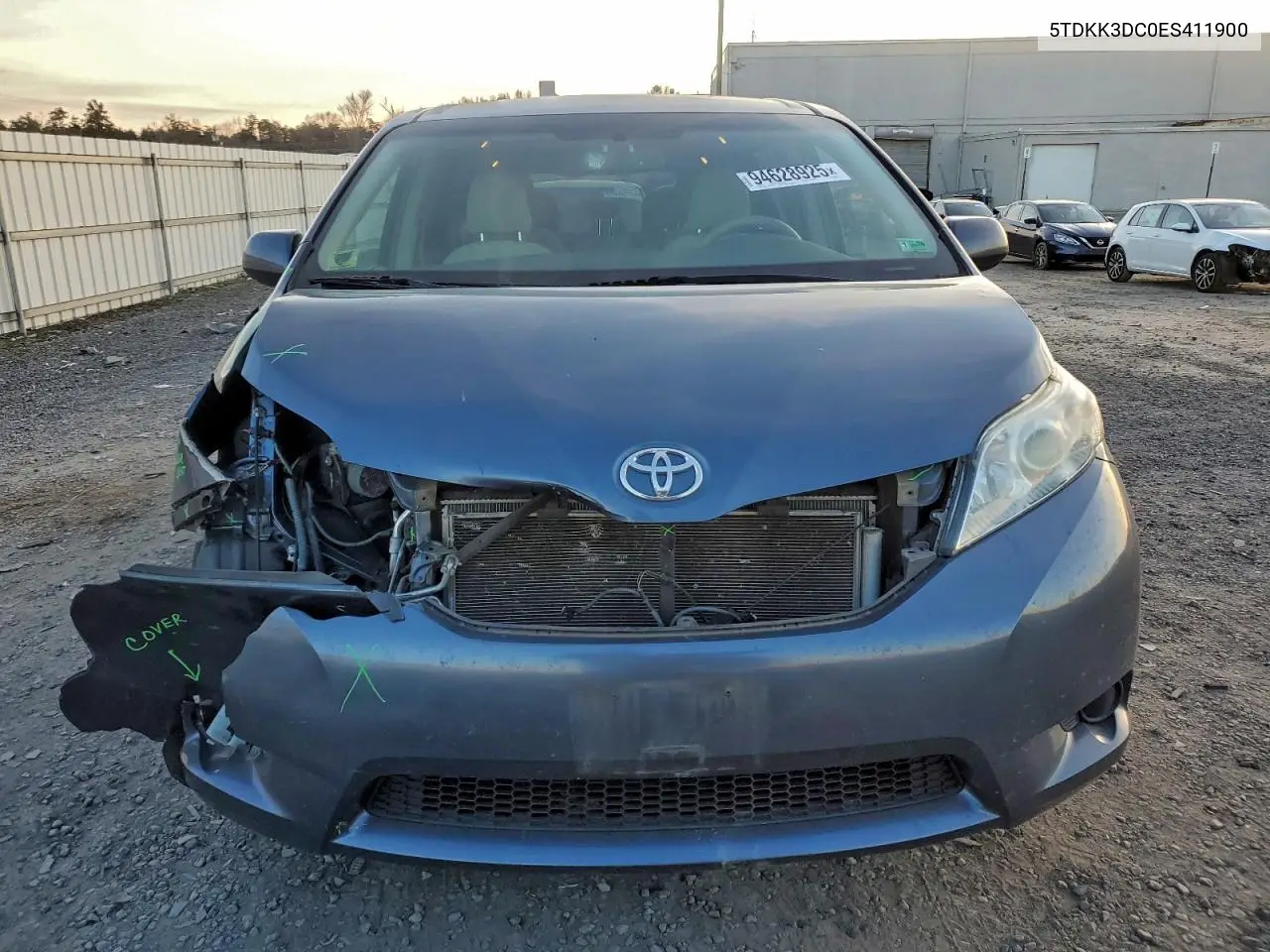 5TDKK3DC0ES411900 2014 Toyota Sienna Le