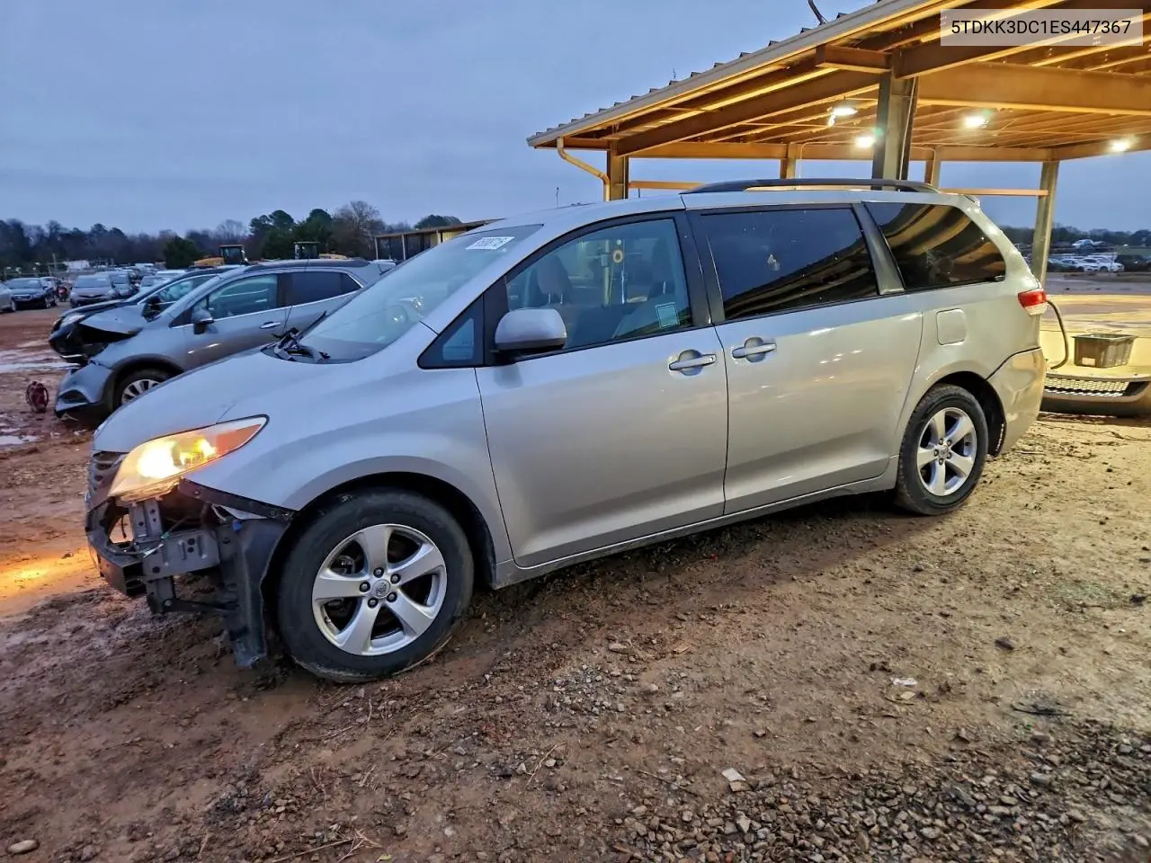 5TDKK3DC1ES447367 2014 Toyota Sienna Le