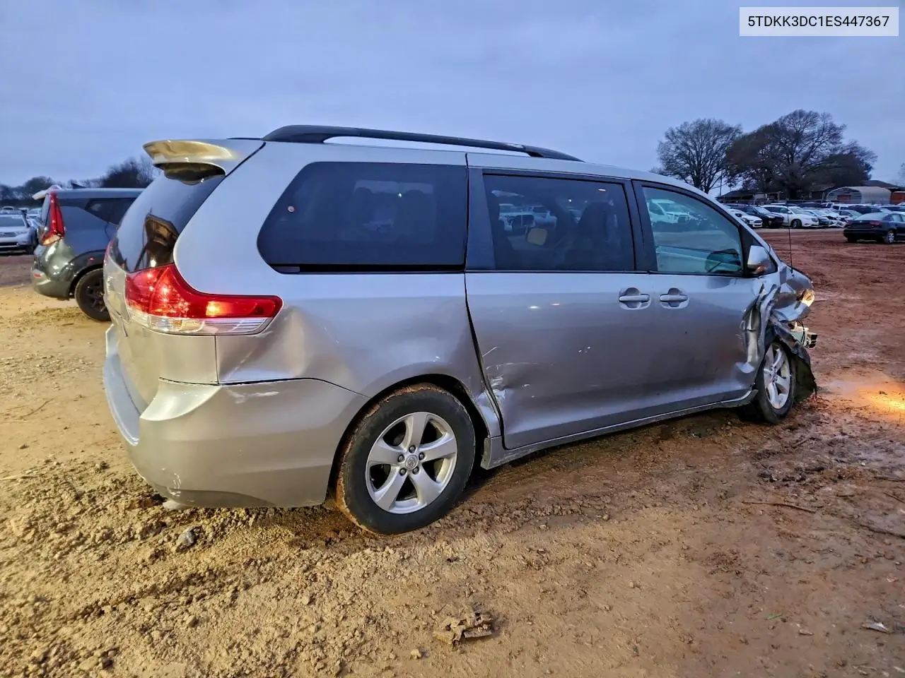 5TDKK3DC1ES447367 2014 Toyota Sienna Le