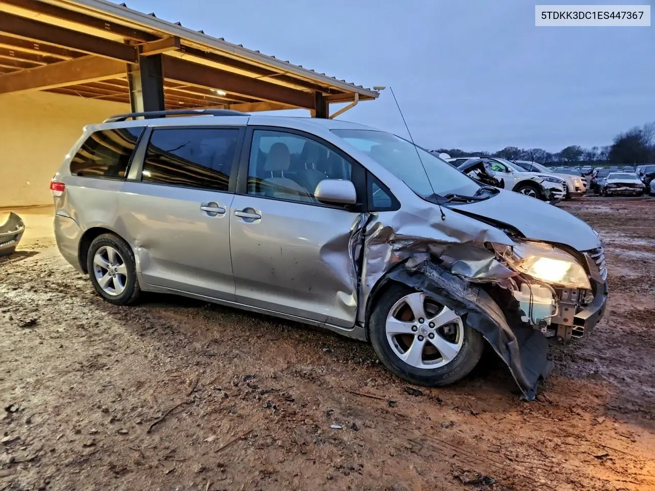 5TDKK3DC1ES447367 2014 Toyota Sienna Le