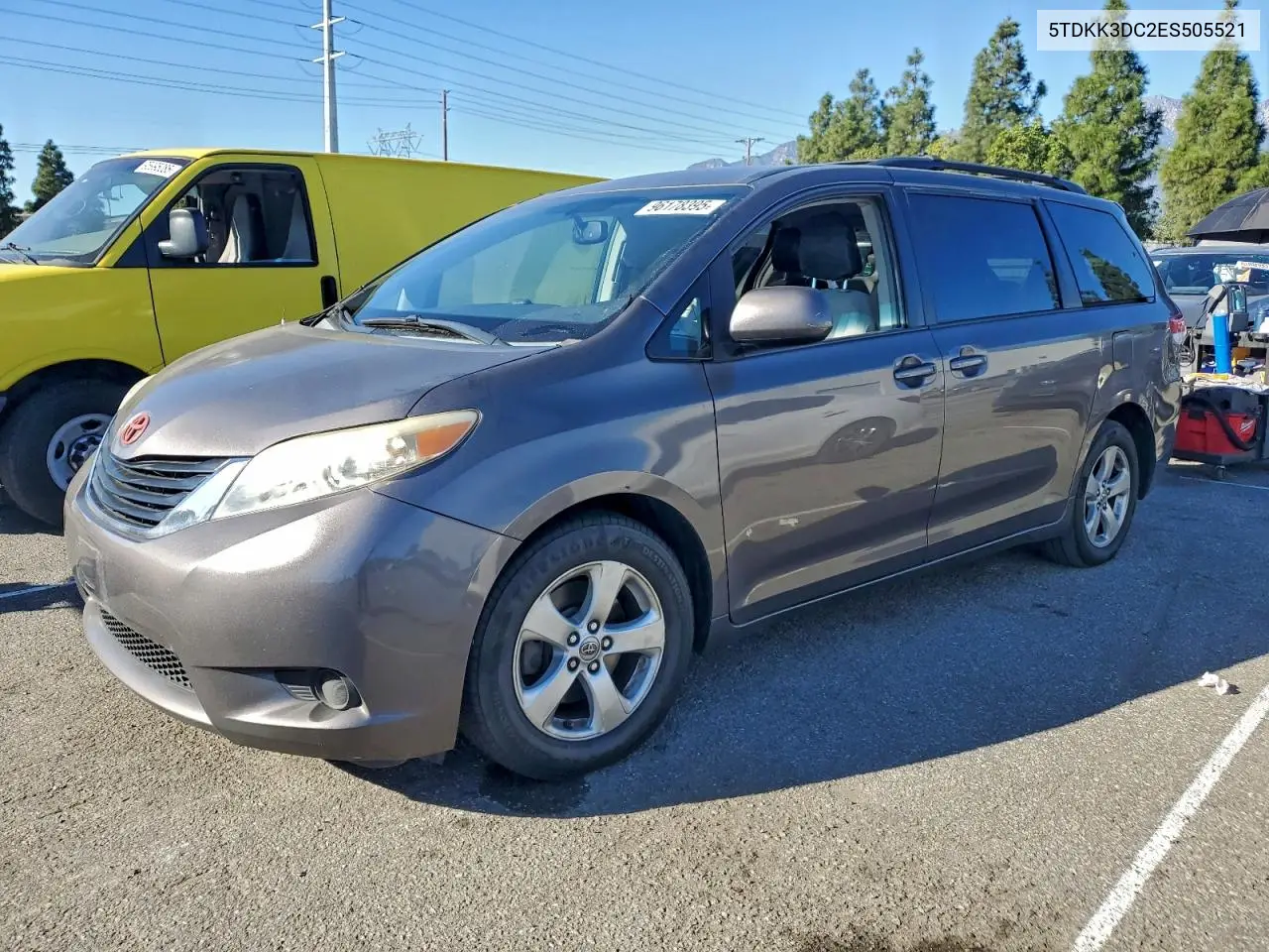 5TDKK3DC2ES505521 2014 Toyota Sienna Le