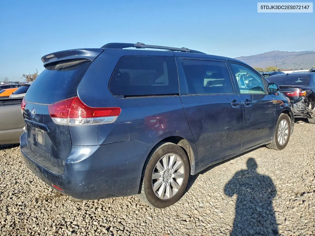 5TDJK3DC2ES072147 2014 Toyota Sienna Le