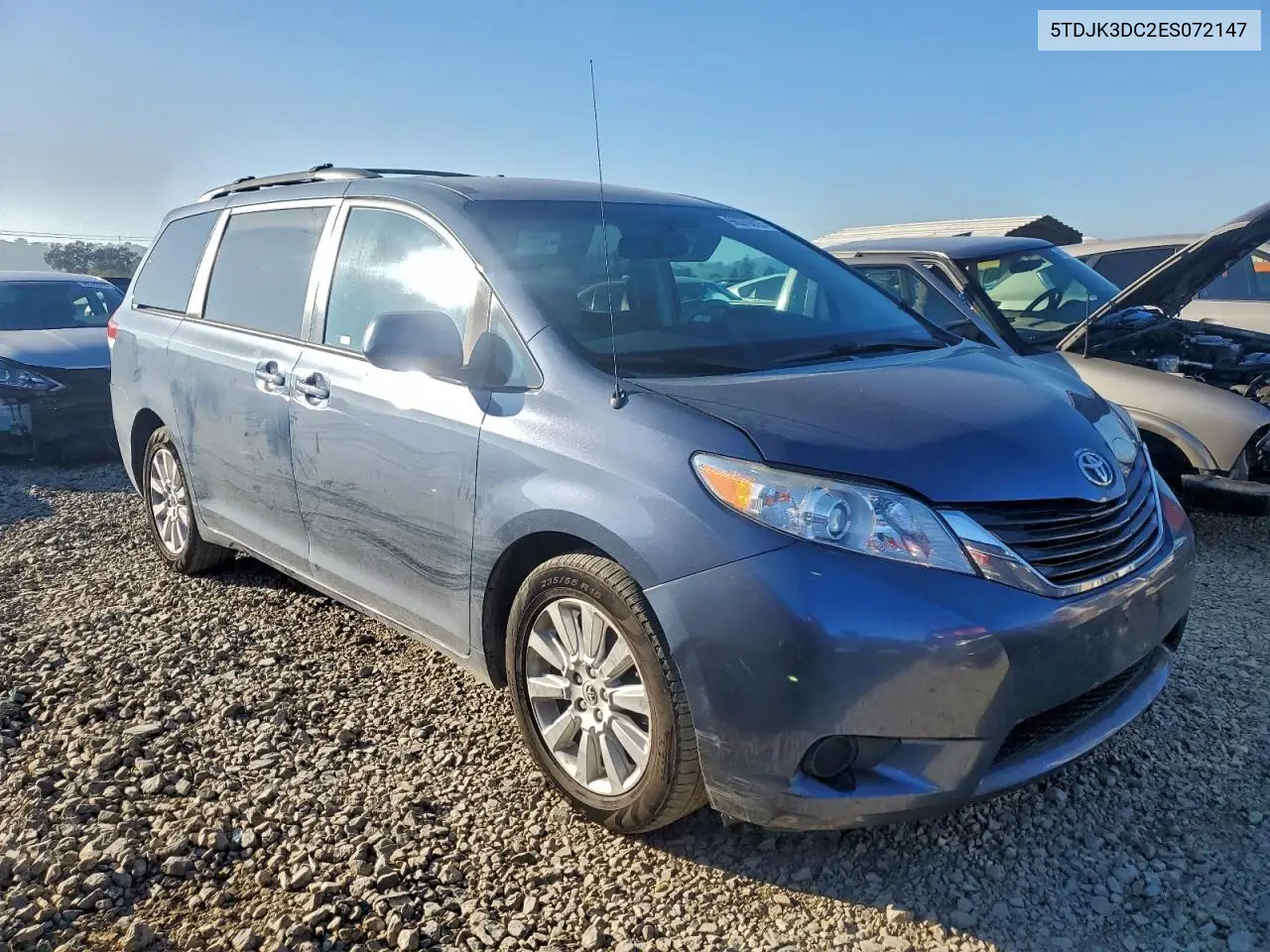 5TDJK3DC2ES072147 2014 Toyota Sienna Le