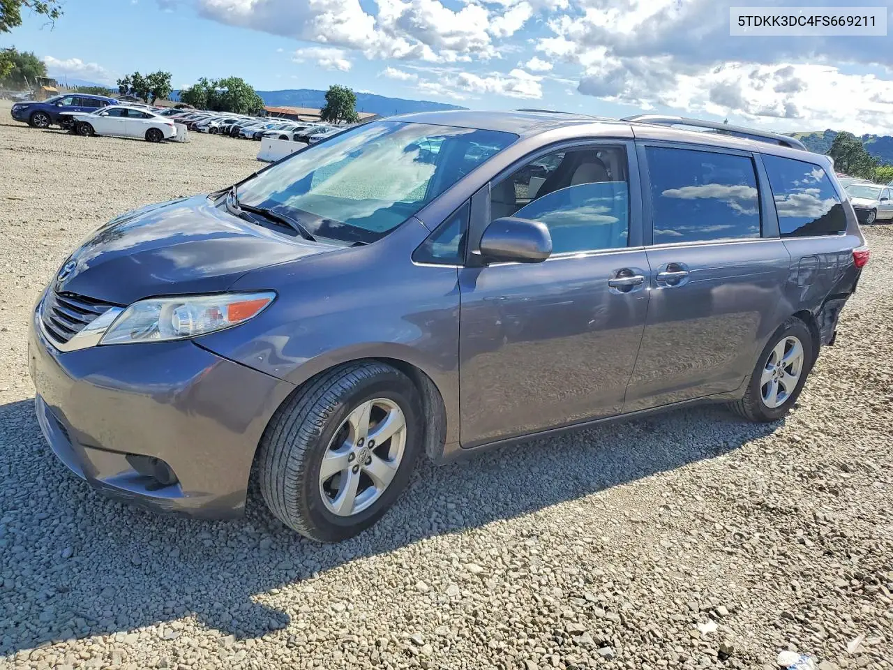 5TDKK3DC4FS669211 2015 Toyota Sienna Le