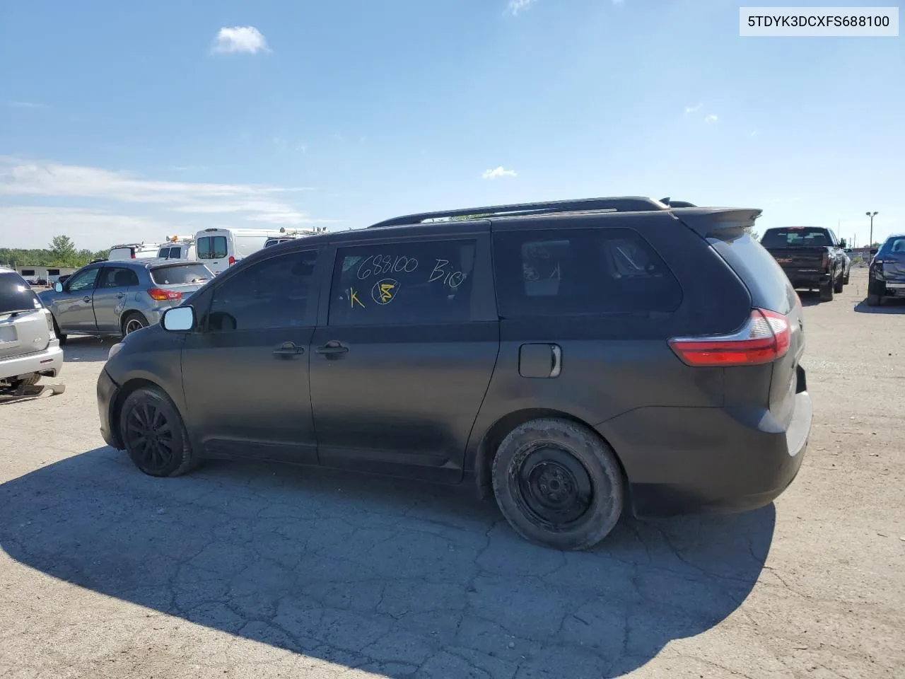 5TDYK3DCXFS688100 2015 Toyota Sienna Xle