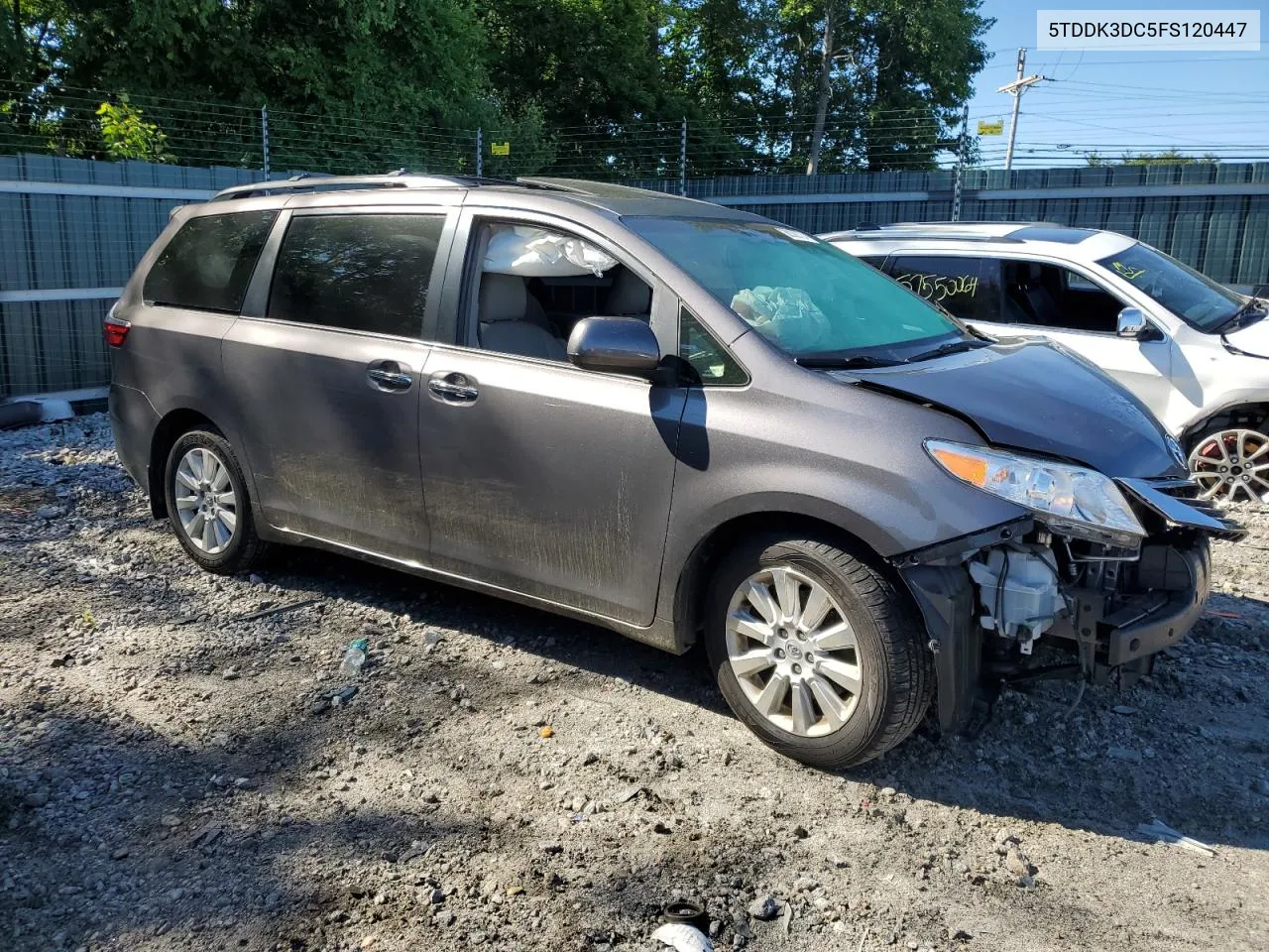 5TDDK3DC5FS120447 2015 Toyota Sienna Xle