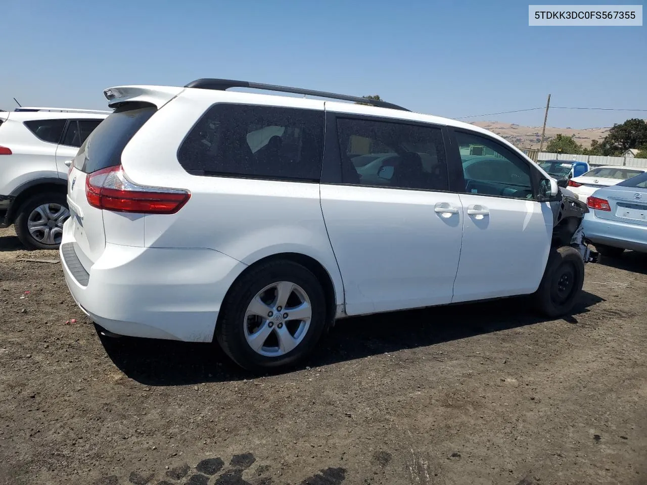 5TDKK3DC0FS567355 2015 Toyota Sienna Le