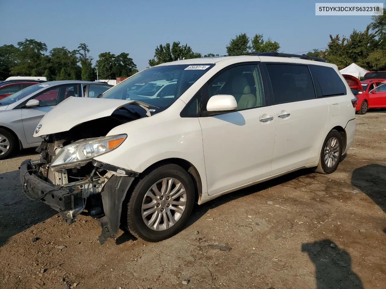 5TDYK3DCXFS632318 2015 Toyota Sienna Xle