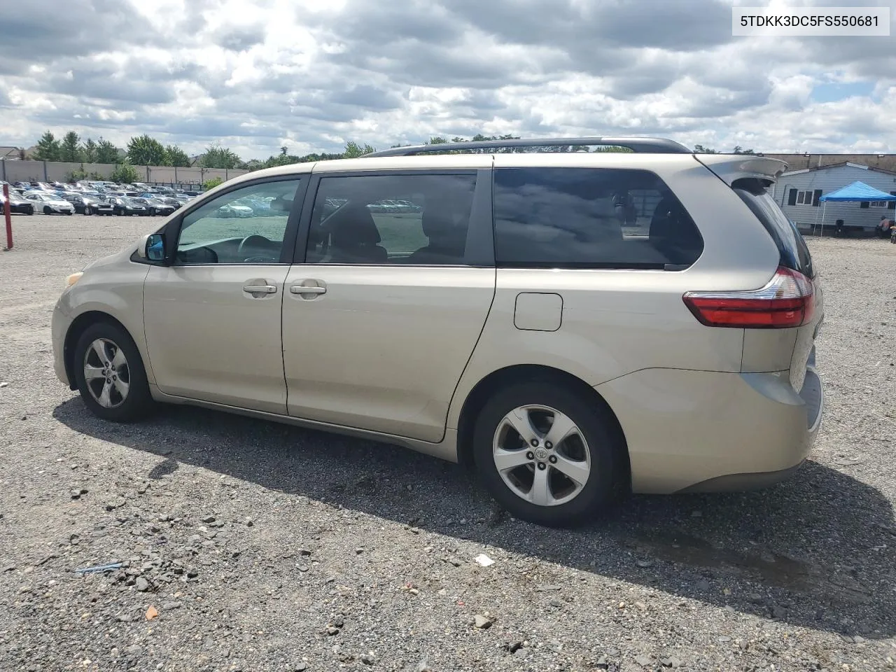 2015 Toyota Sienna Le VIN: 5TDKK3DC5FS550681 Lot: 68120284