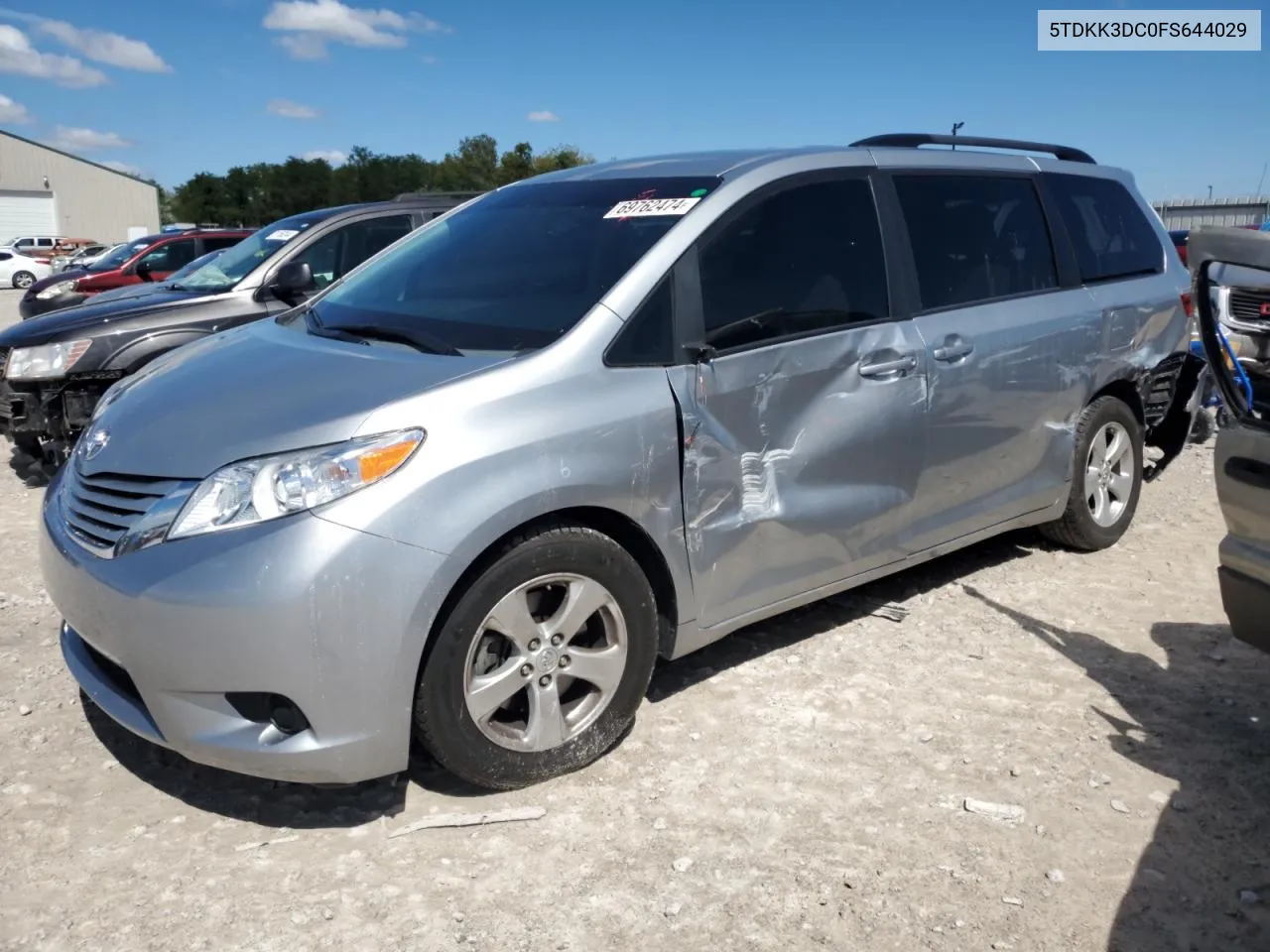 5TDKK3DC0FS644029 2015 Toyota Sienna Le