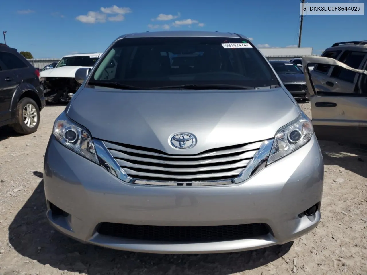 5TDKK3DC0FS644029 2015 Toyota Sienna Le