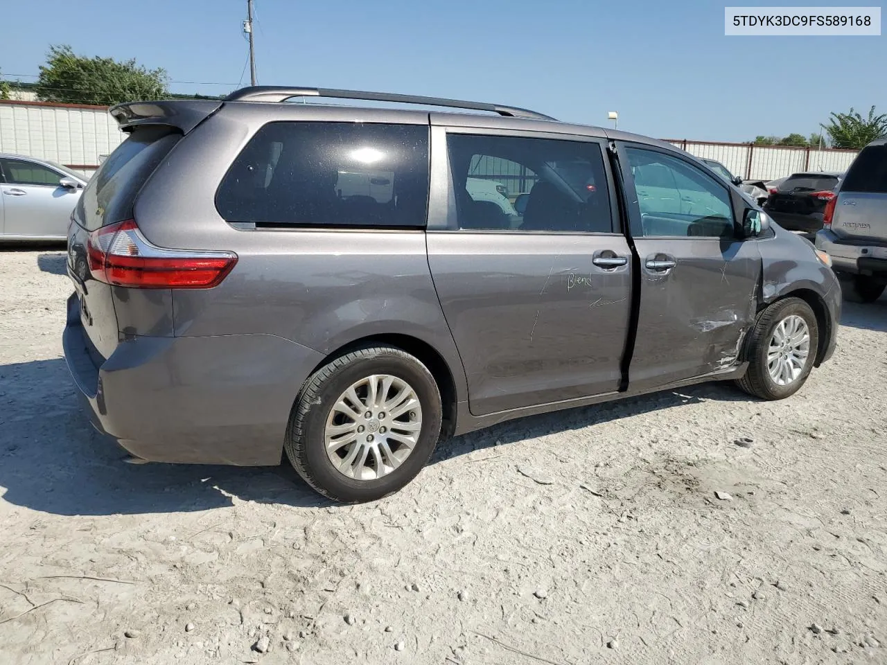 2015 Toyota Sienna Xle VIN: 5TDYK3DC9FS589168 Lot: 71466534