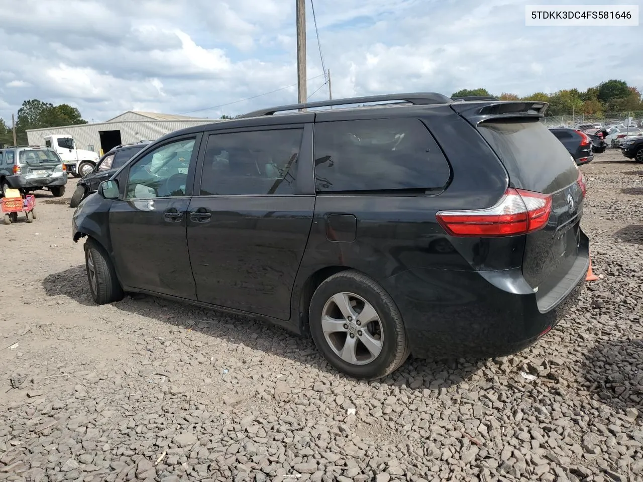 2015 Toyota Sienna Le VIN: 5TDKK3DC4FS581646 Lot: 71531214