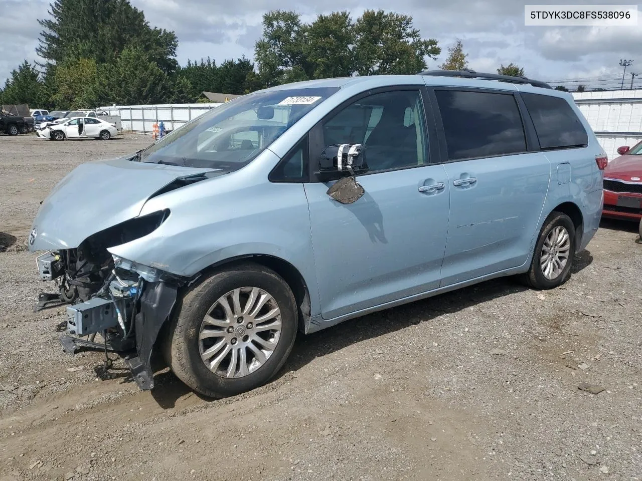 5TDYK3DC8FS538096 2015 Toyota Sienna Xle