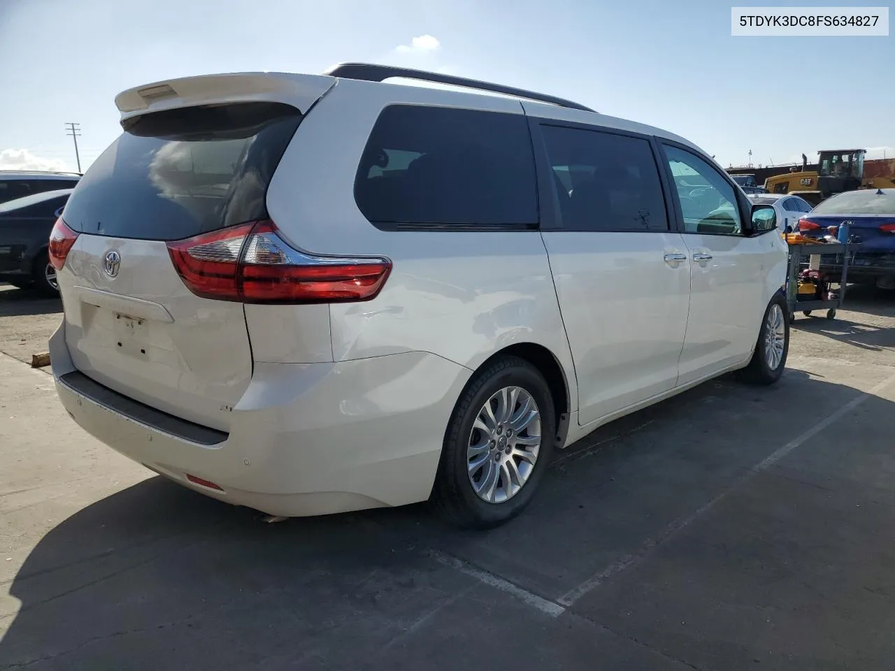 2015 Toyota Sienna Xle VIN: 5TDYK3DC8FS634827 Lot: 72145324