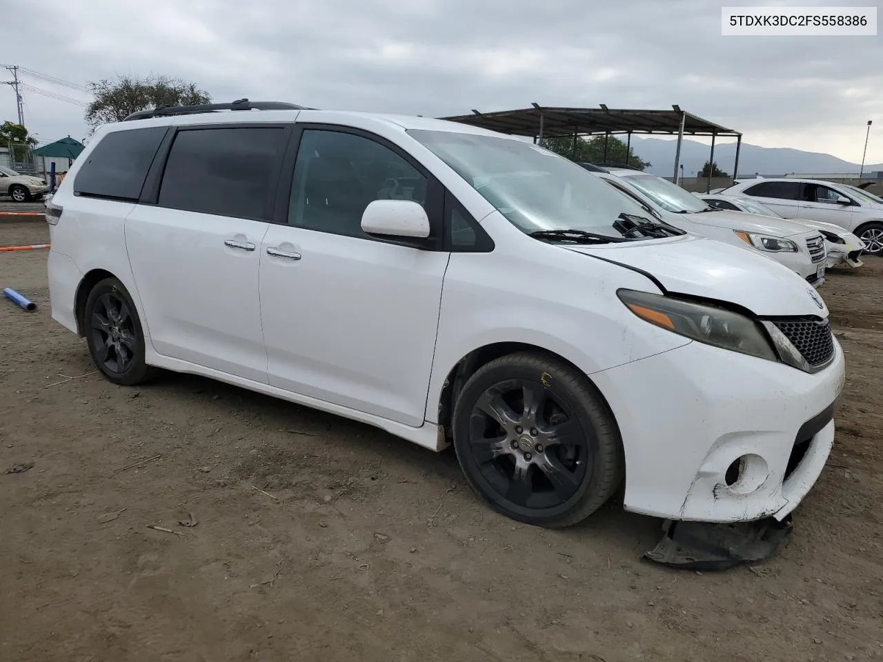 5TDXK3DC2FS558386 2015 Toyota Sienna Sport