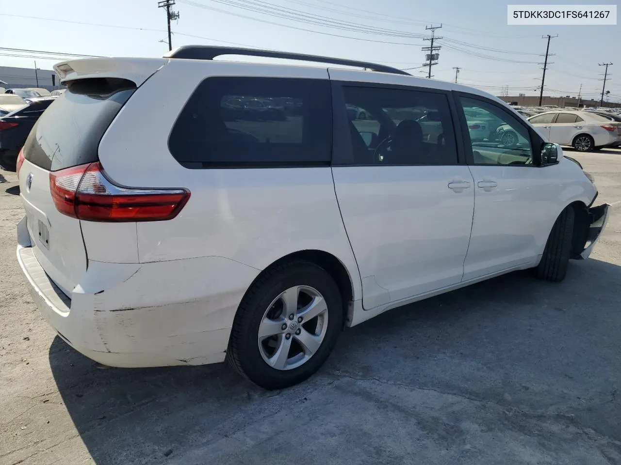 2015 Toyota Sienna Le VIN: 5TDKK3DC1FS641267 Lot: 72457224