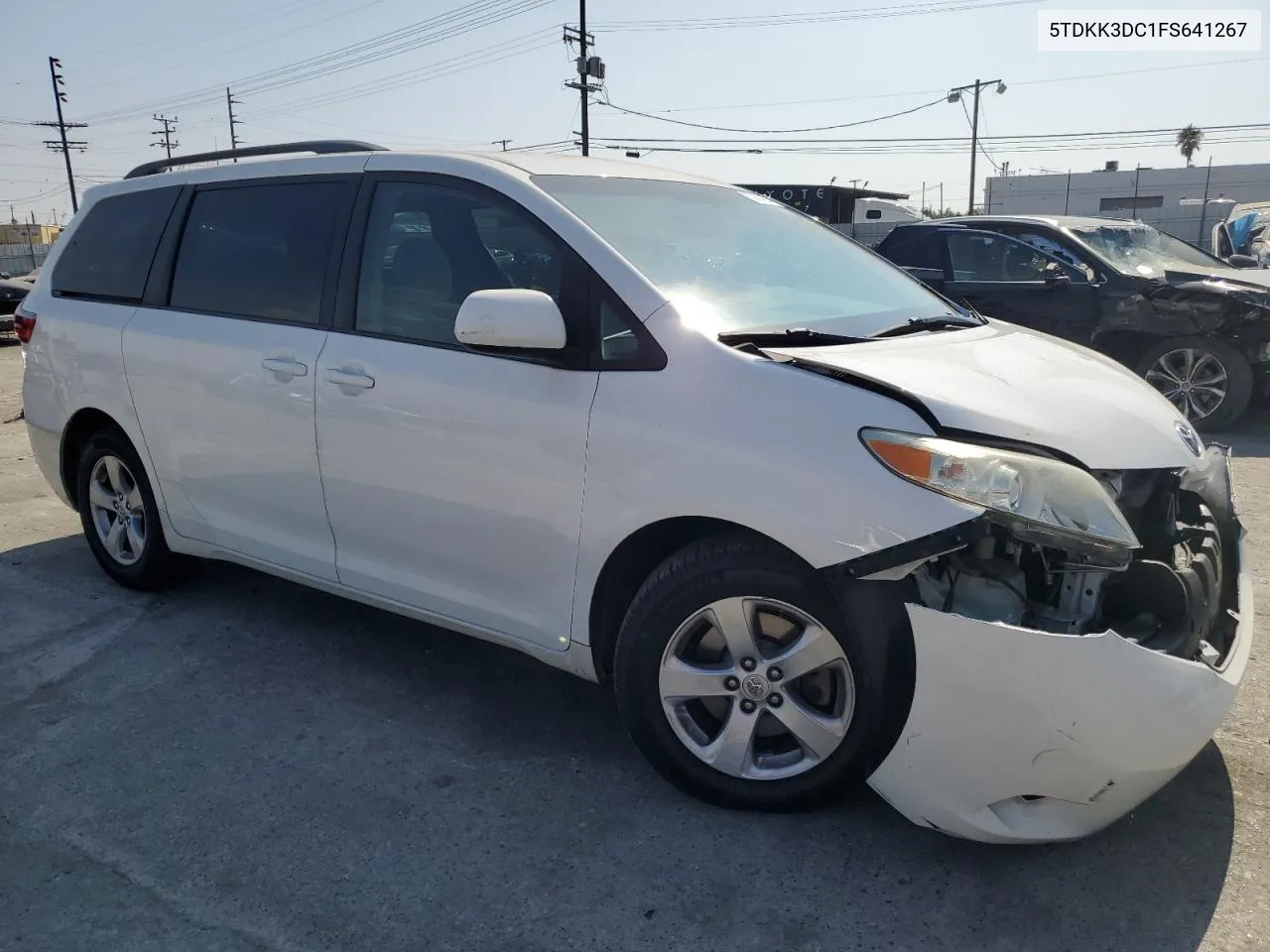 2015 Toyota Sienna Le VIN: 5TDKK3DC1FS641267 Lot: 72457224