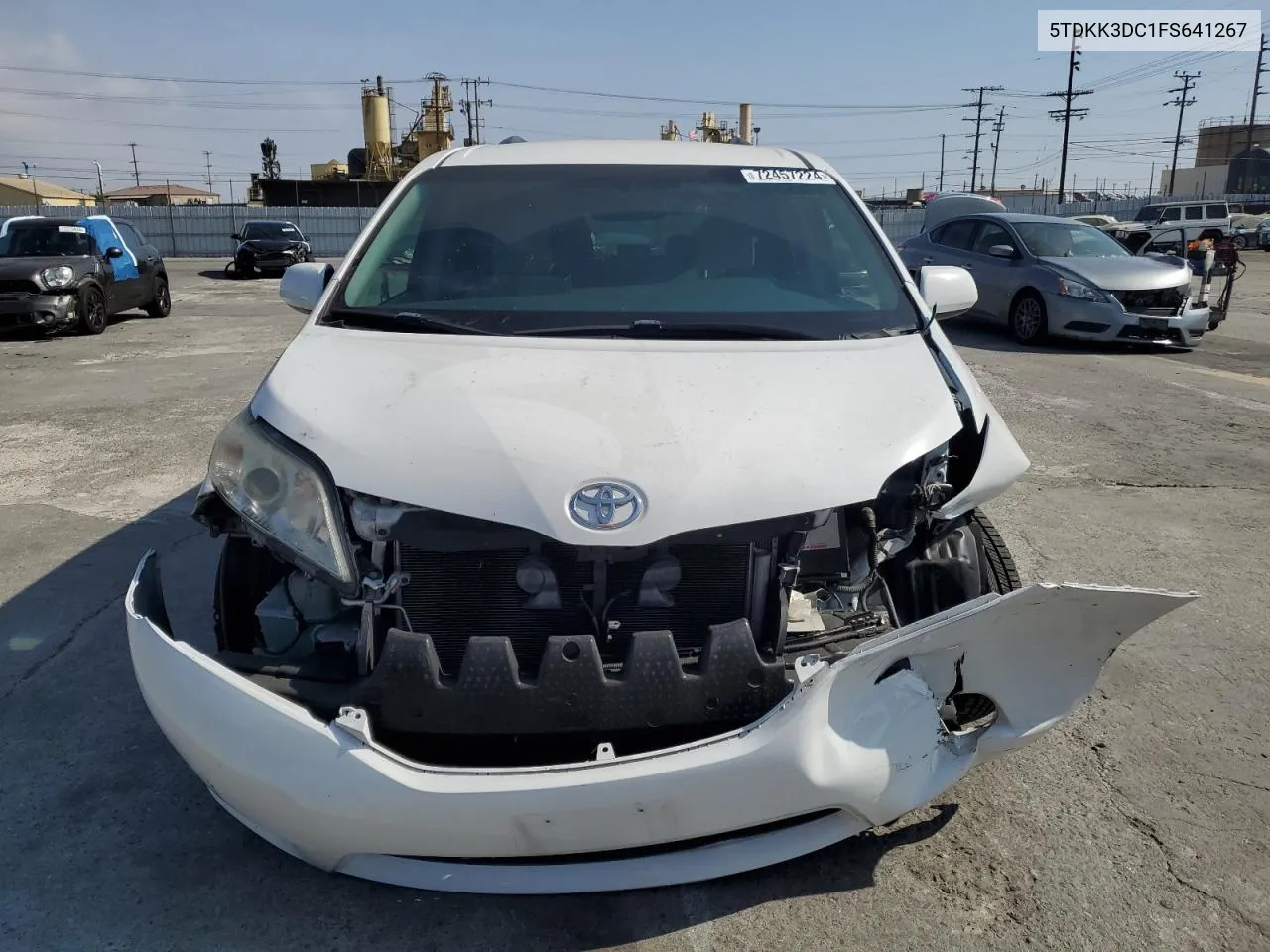 2015 Toyota Sienna Le VIN: 5TDKK3DC1FS641267 Lot: 72457224