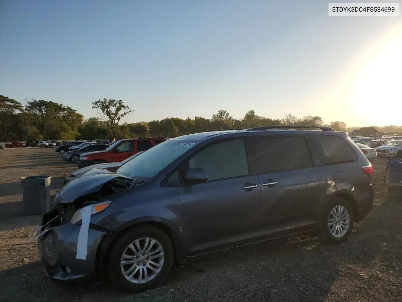 5TDYK3DC4FS584699 2015 Toyota Sienna Xle