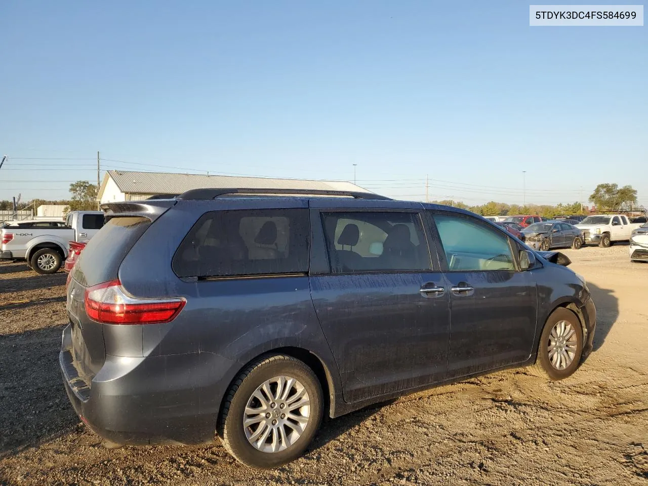 5TDYK3DC4FS584699 2015 Toyota Sienna Xle