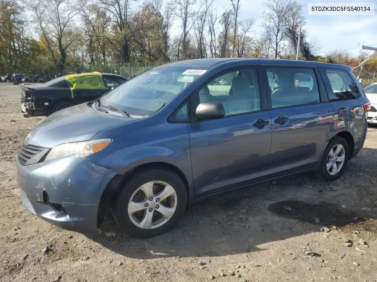 5TDZK3DC5FS540134 2015 Toyota Sienna