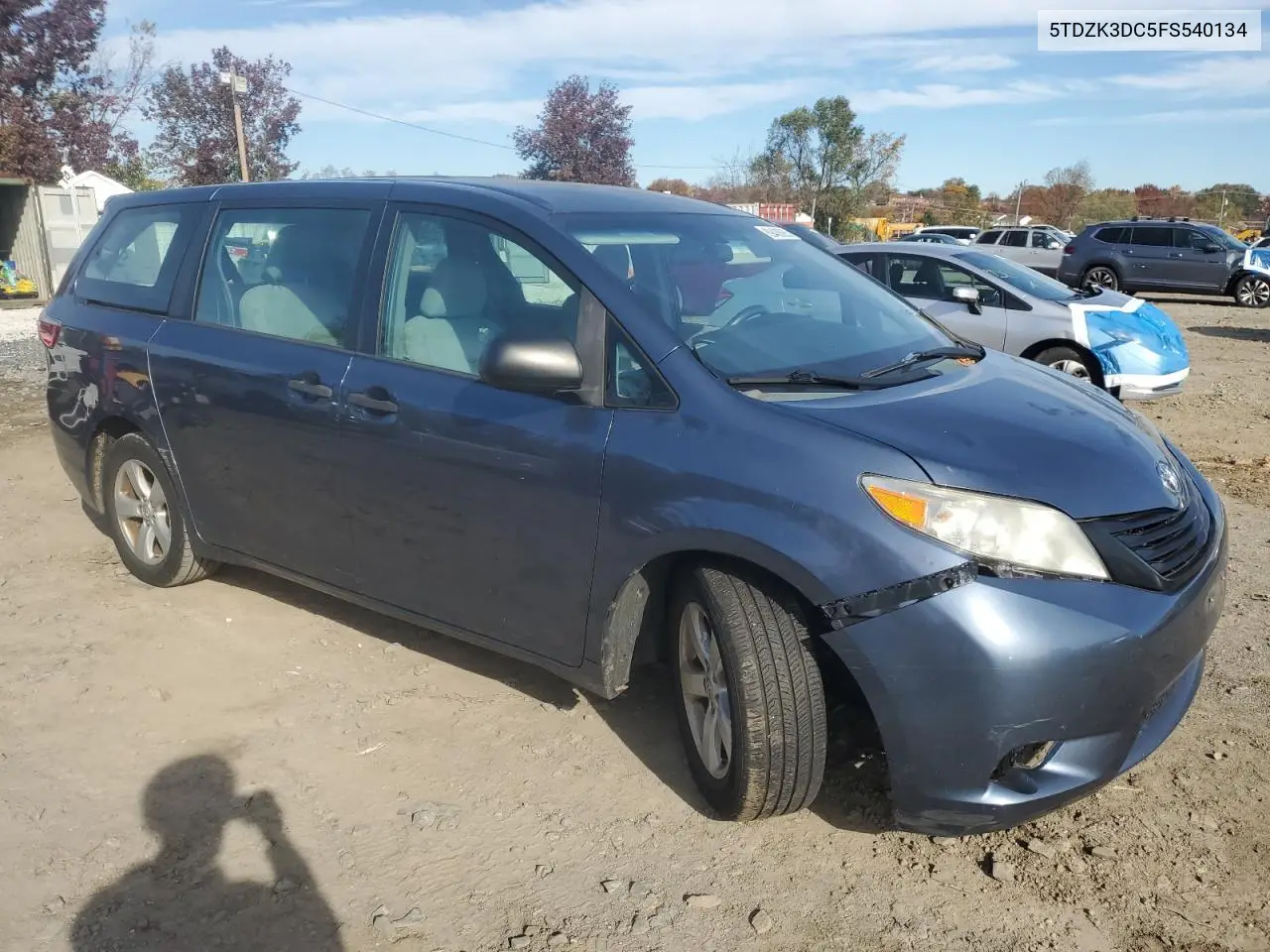 5TDZK3DC5FS540134 2015 Toyota Sienna
