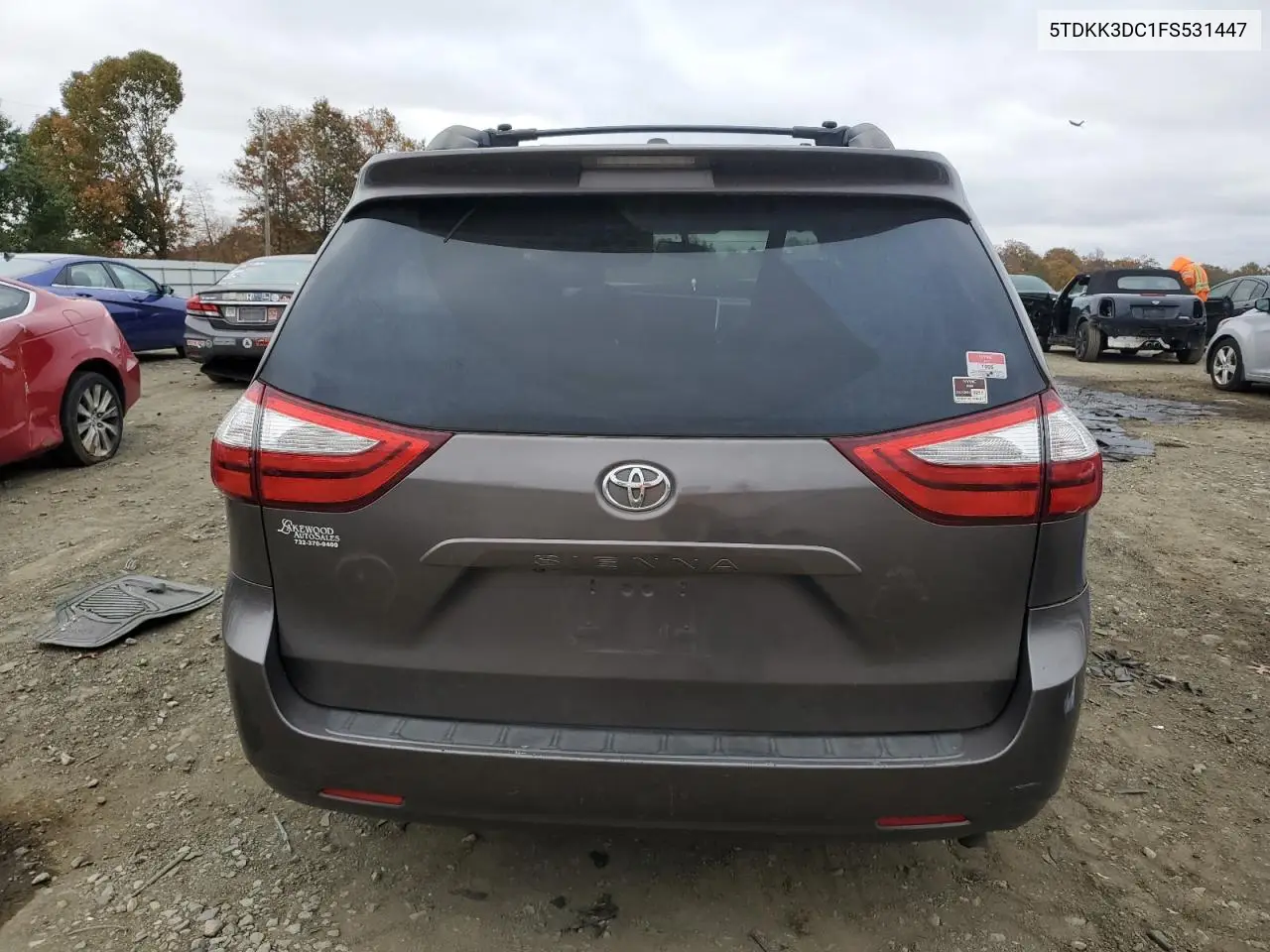 5TDKK3DC1FS531447 2015 Toyota Sienna Le