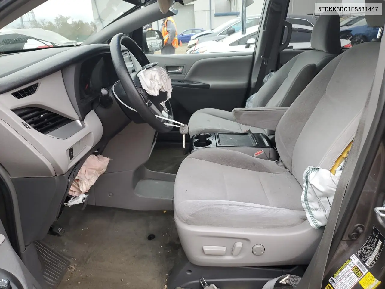 5TDKK3DC1FS531447 2015 Toyota Sienna Le