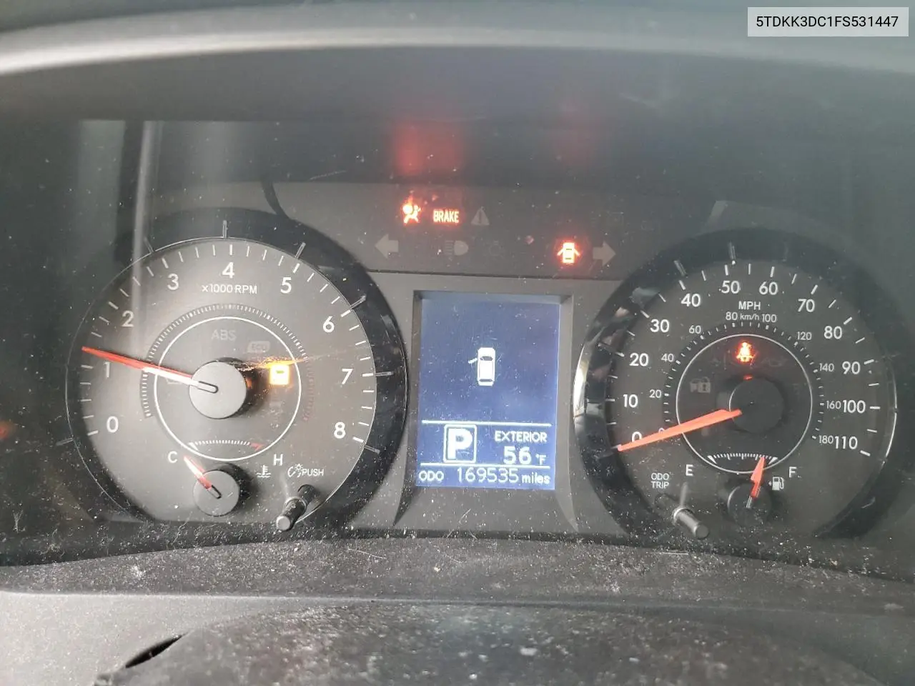 5TDKK3DC1FS531447 2015 Toyota Sienna Le