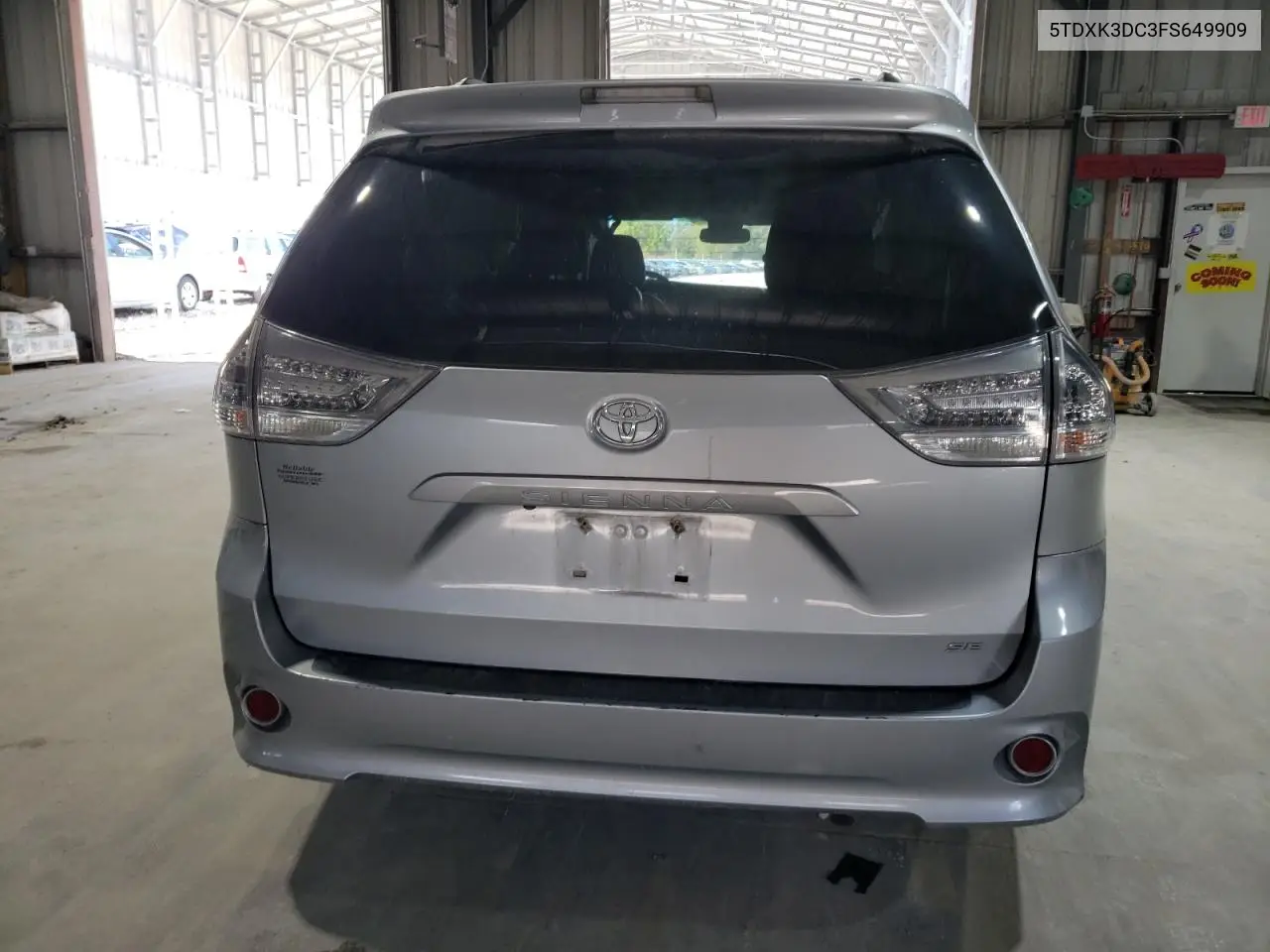 5TDXK3DC3FS649909 2015 Toyota Sienna Sport