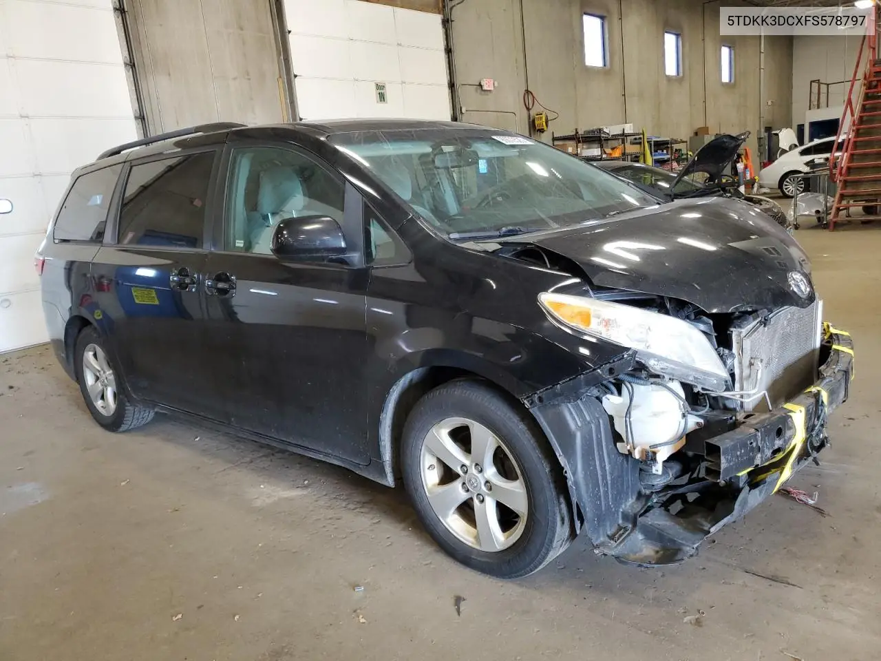 5TDKK3DCXFS578797 2015 Toyota Sienna Le