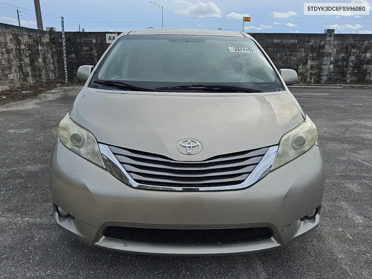 5TDYK3DC8FS596080 2015 Toyota Sienna Xle