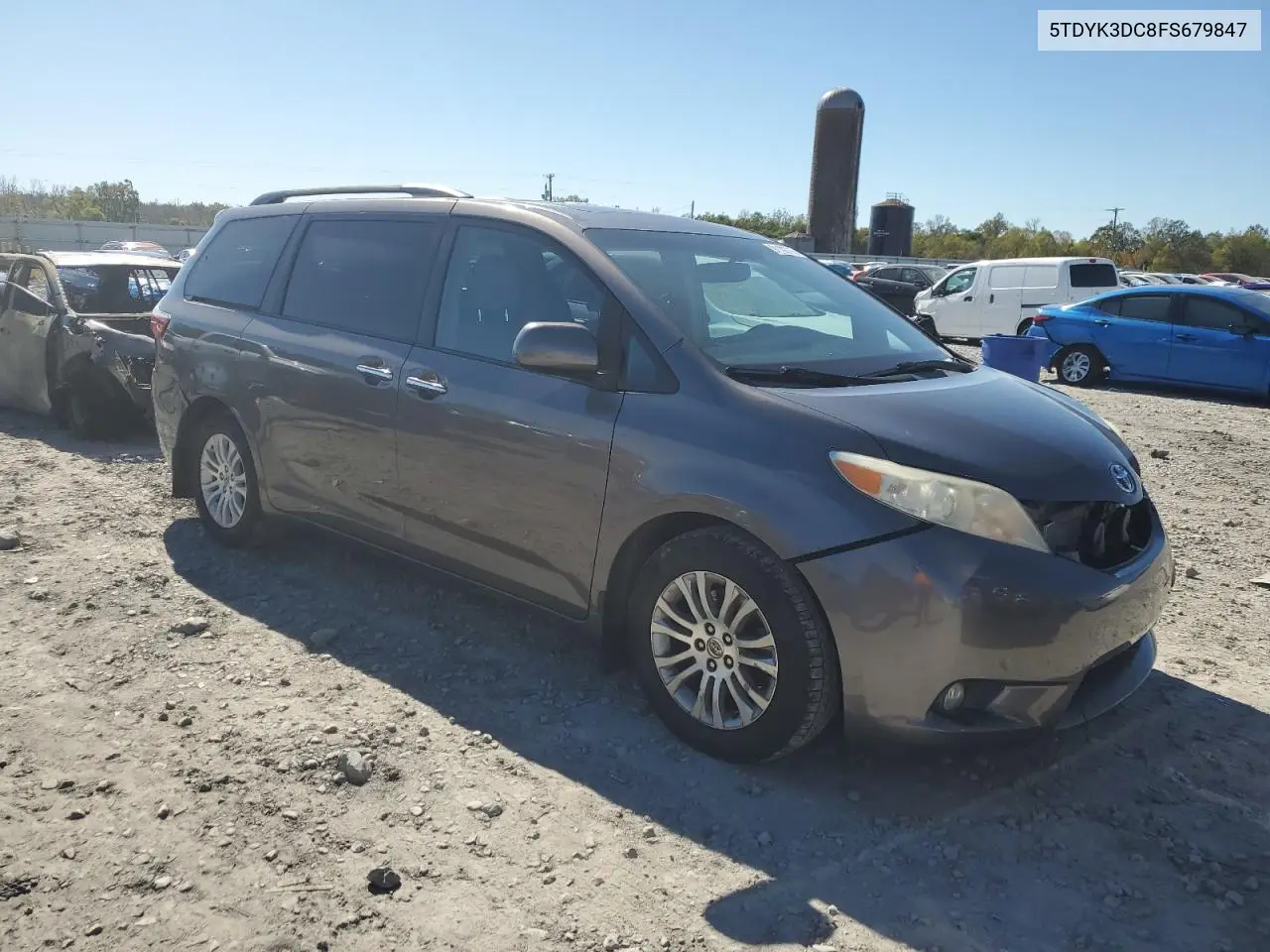 5TDYK3DC8FS679847 2015 Toyota Sienna Xle