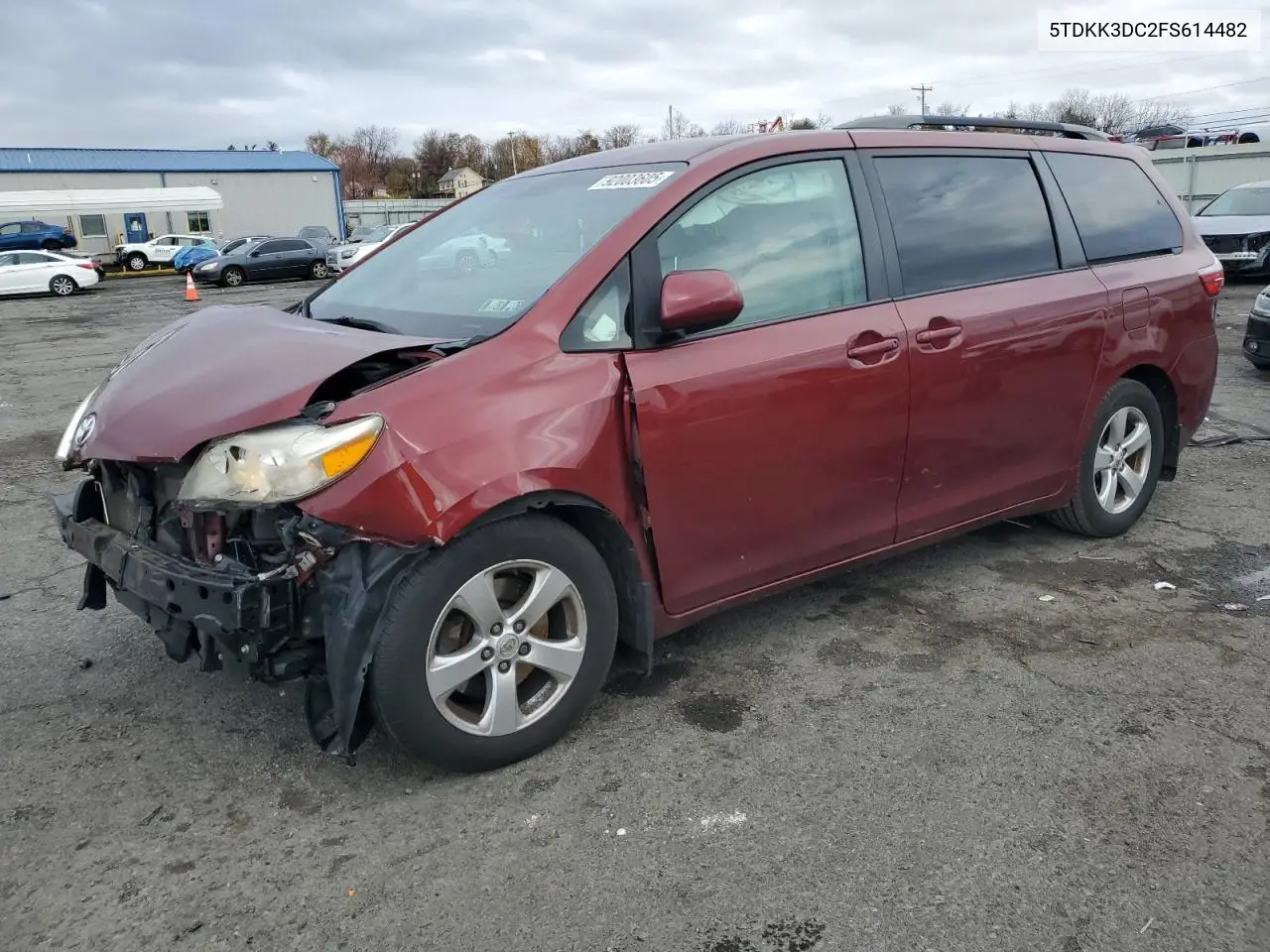 5TDKK3DC2FS614482 2015 Toyota Sienna Le