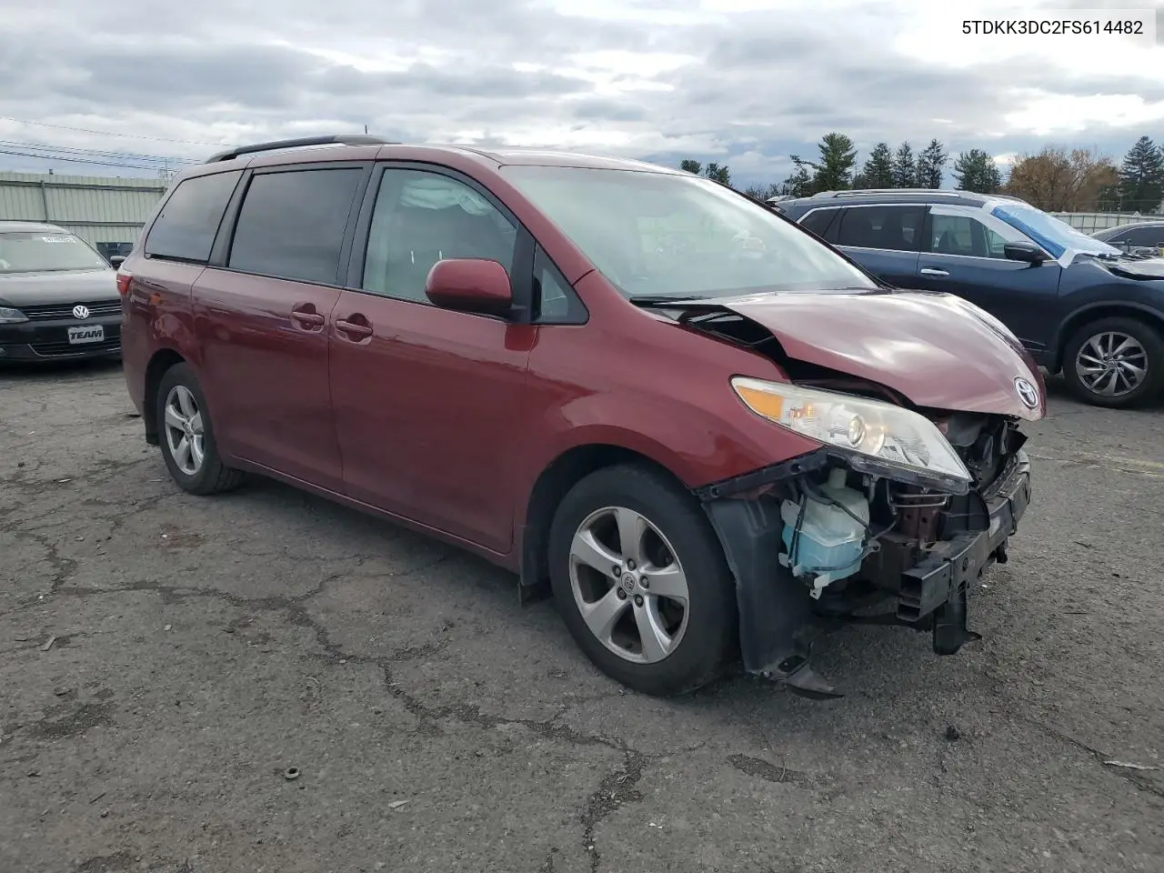 5TDKK3DC2FS614482 2015 Toyota Sienna Le