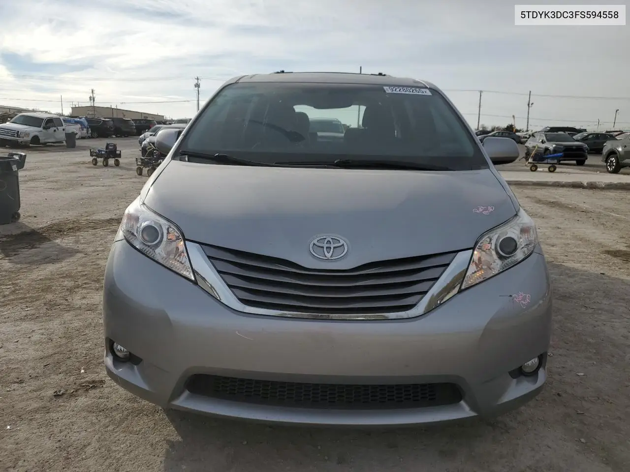 5TDYK3DC3FS594558 2015 Toyota Sienna Xle