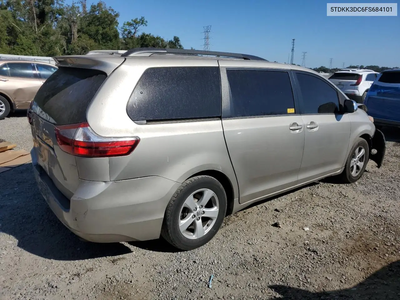 5TDKK3DC6FS684101 2015 Toyota Sienna Le