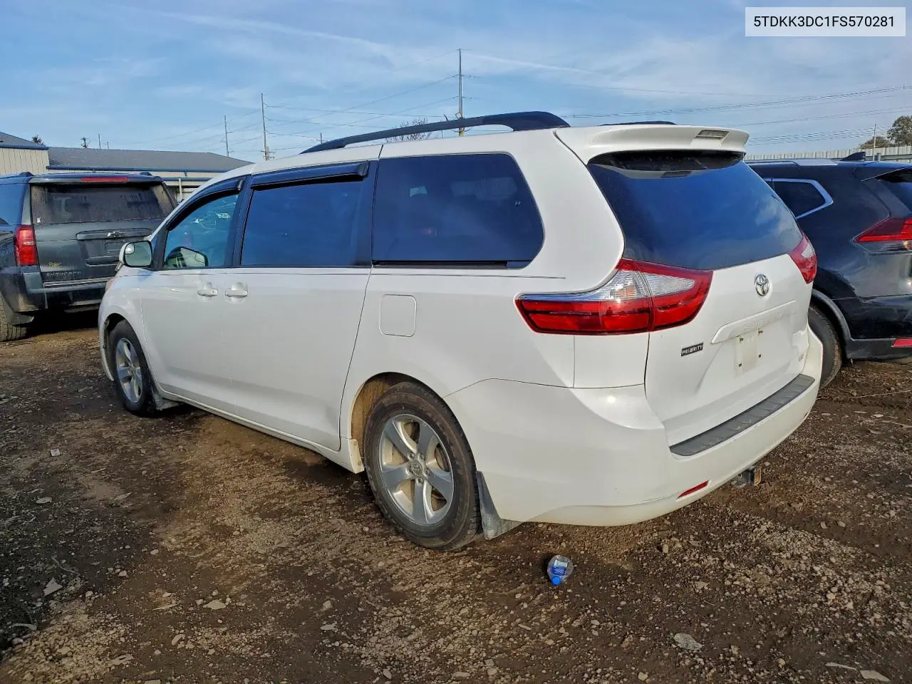 5TDKK3DC1FS570281 2015 Toyota Sienna Le