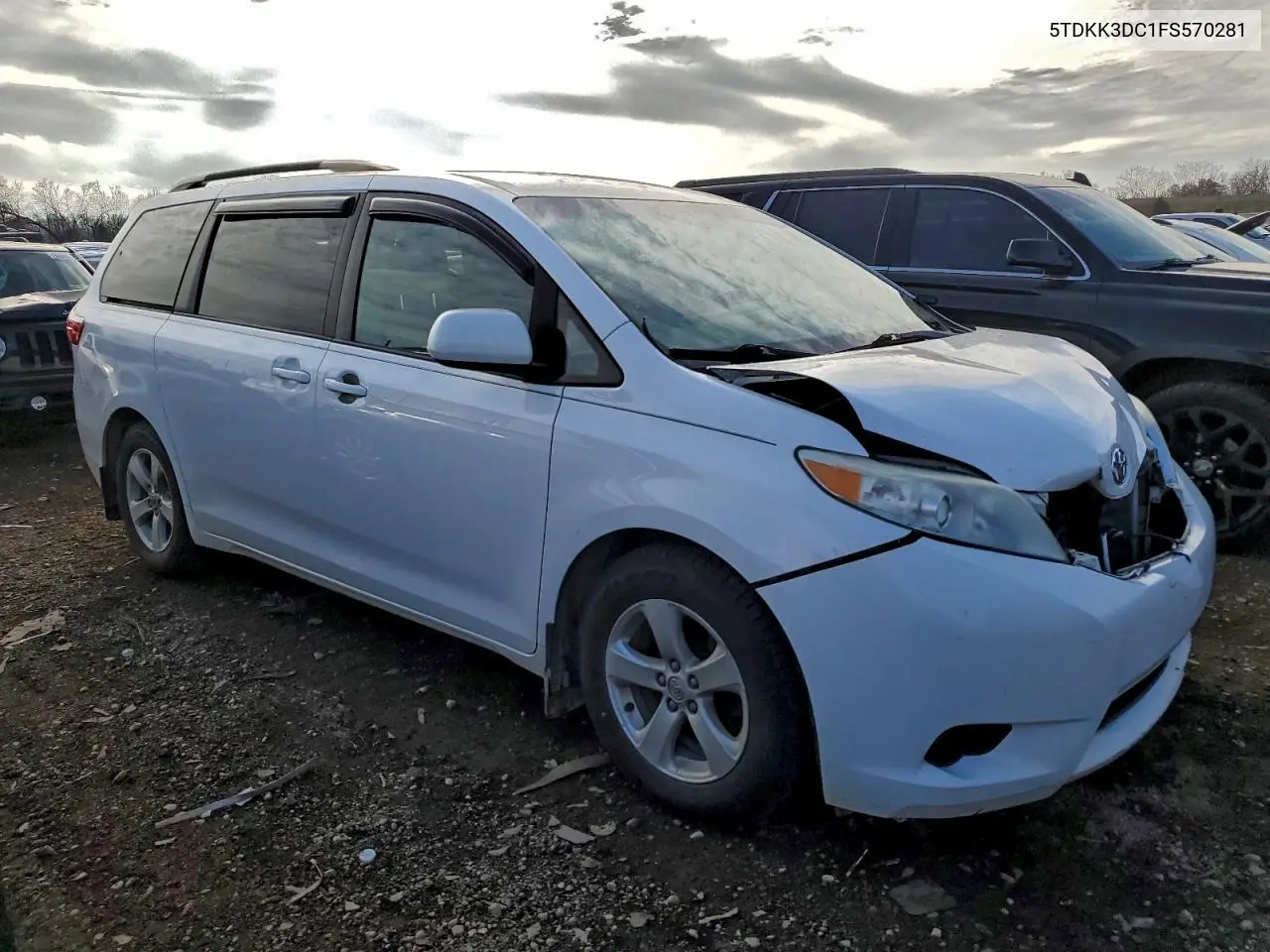 5TDKK3DC1FS570281 2015 Toyota Sienna Le