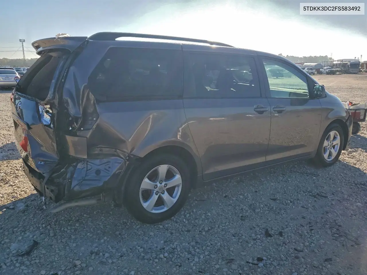 5TDKK3DC2FS583492 2015 Toyota Sienna Le