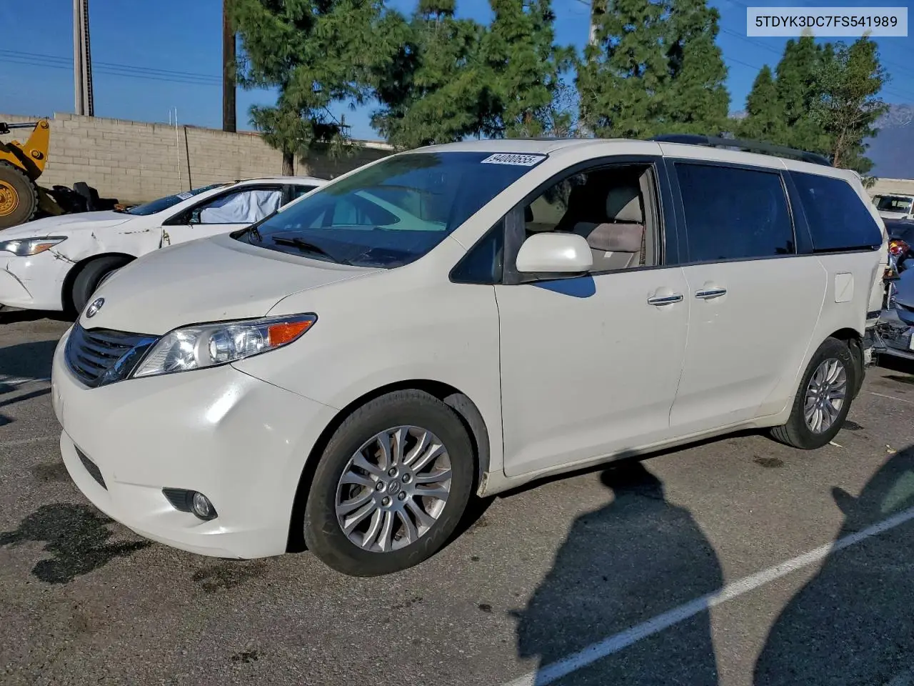 5TDYK3DC7FS541989 2015 Toyota Sienna Xle