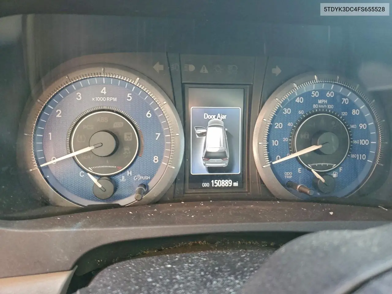 5TDYK3DC4FS655528 2015 Toyota Sienna Xle